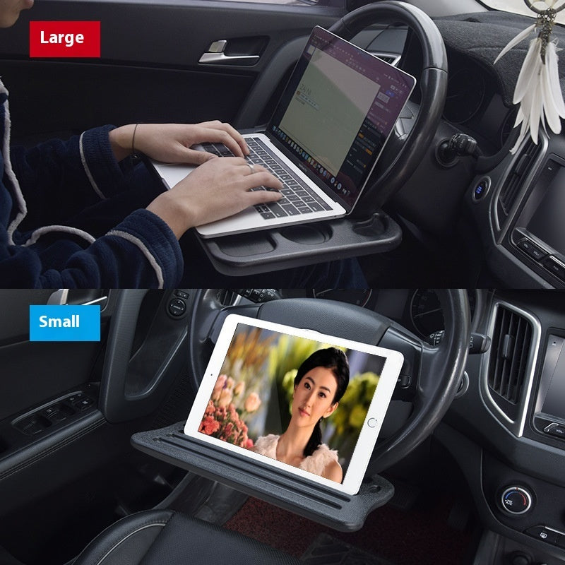 Steering Wheel Card Tray Car Computer Desk Writing Board Workbench